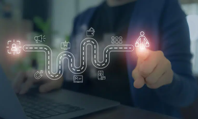 finger tracing in the air